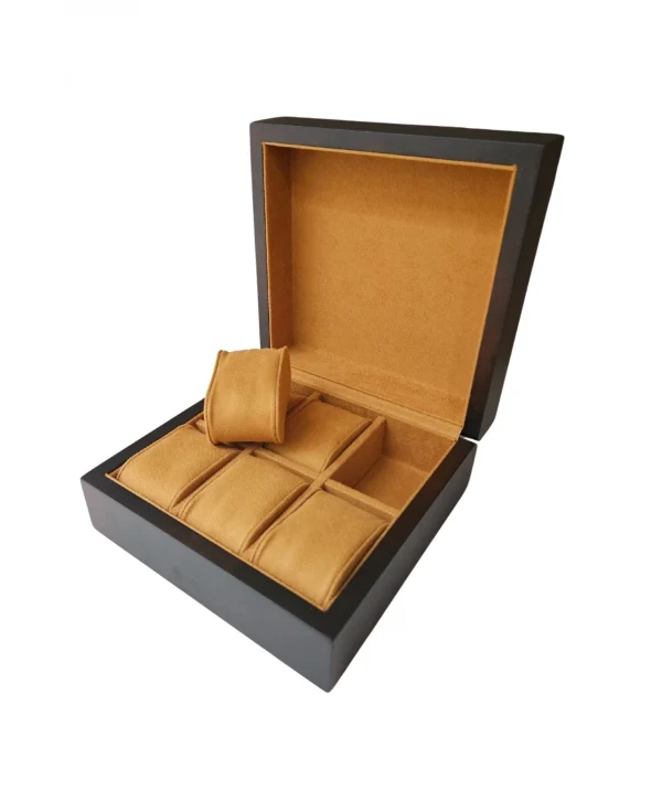 Ahşap Koleksiyonluk Lüx 6 Lı Saat Çantası,kutusu (Lake) Kahve