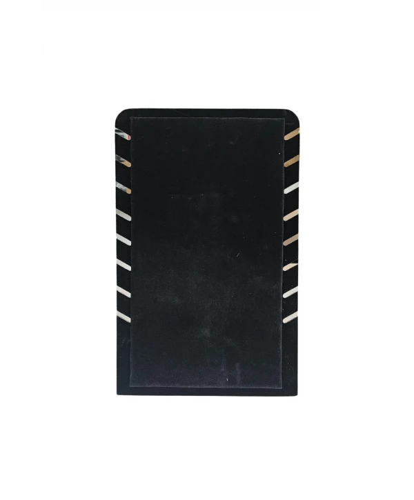 Ayaklı Siyah Süet Kare Kolye&zincir Standı (8 Li)