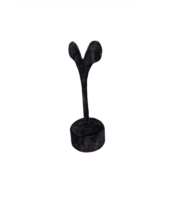 Beren Ayaklı Küpe Standı,küpe Sergileme Standı Süet Siyah (12 cm )