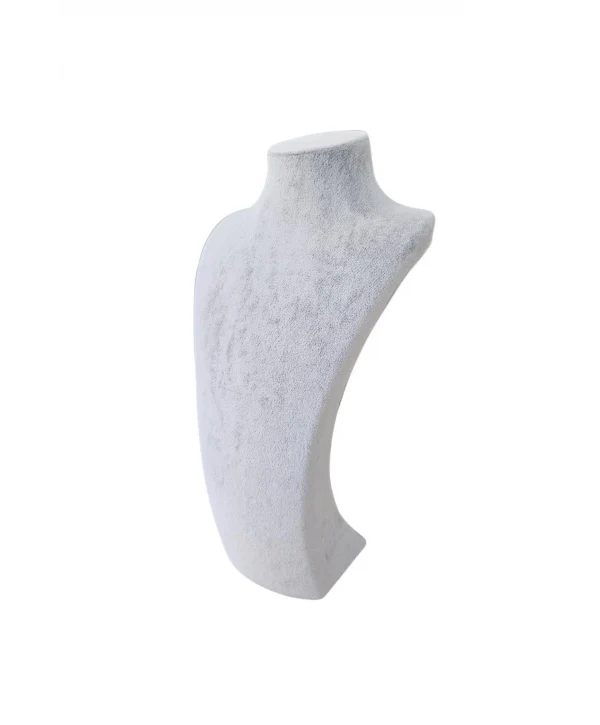 Beren Kolye & Gerdanlık Sergileme Mankeni Gri Süet 32 Cm 2.boy