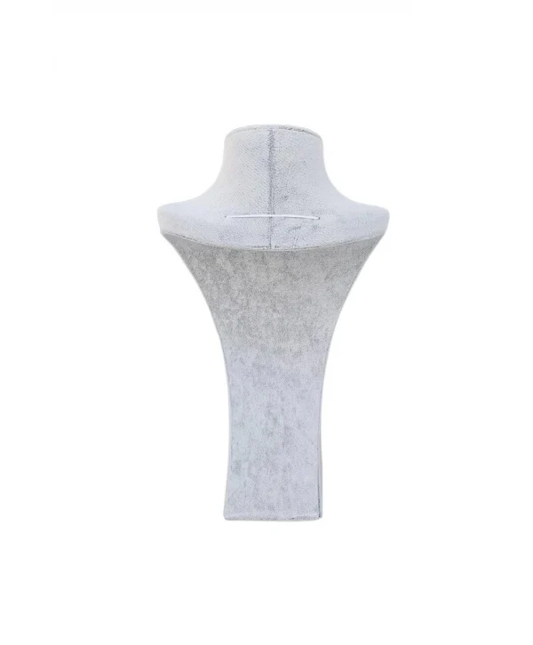 Beren Kolye & Gerdanlık Sergileme Mankeni Gri Süet 32 Cm 2.boy