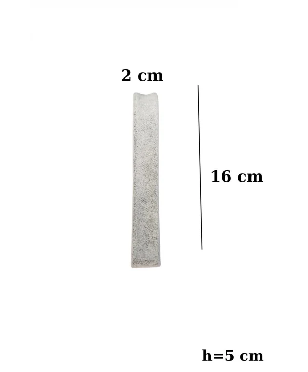 Bileklik Standı Süet Tekli Lastikli İnce Gri (2x16 cm)