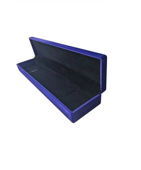 Bileklik & Tesbih Ve Kalem Kutusu Geniş Kadife (6 cm) Lacivert