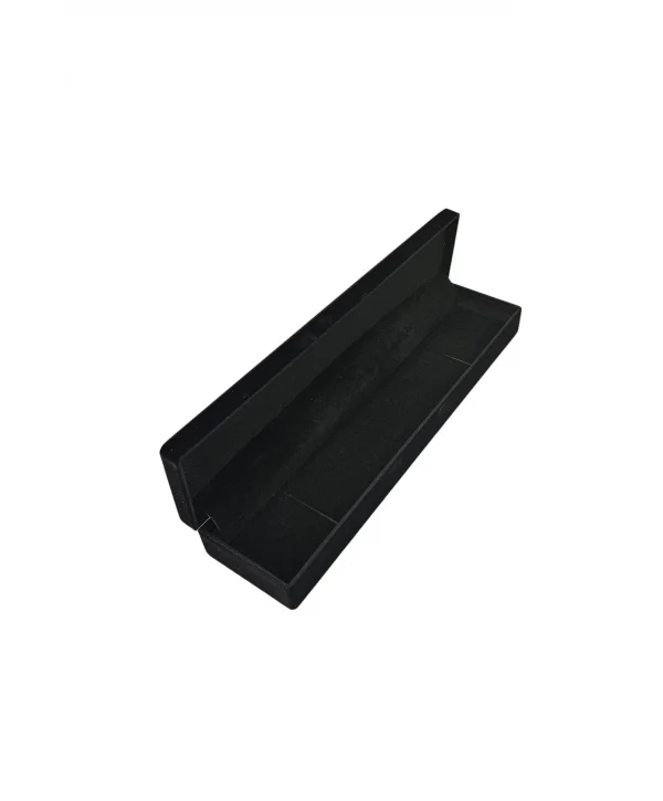 Bileklik & Tesbih Ve Kalem Kutusu Geniş Kadife (6 cm) Siyah