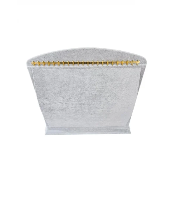 Bombeli Bileklik * Tesbih Standı (22 metal askılı) Gri (26 X26 Cm)