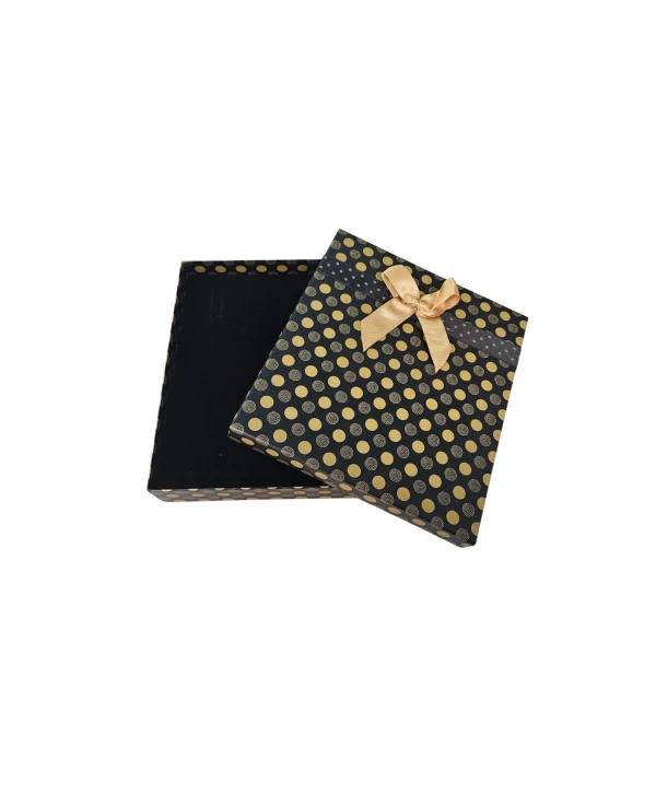 Büyük Set Kutusu Karton Fiyonklu Desenli Sert (17x20 Cm) (içi Süngerli)