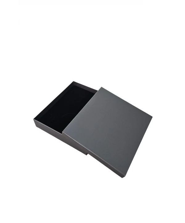 Büyük Set Kutusu Karton Mat Füme Sert (17x20 Cm) (içi Süngerli)