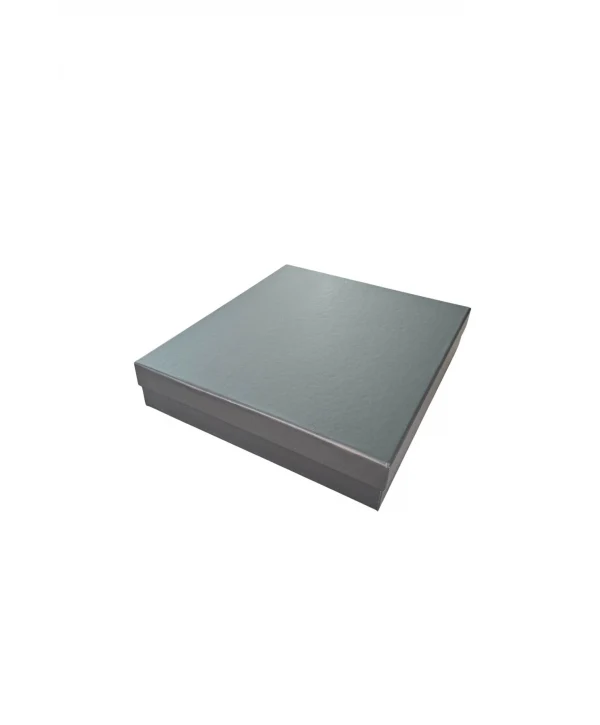 Büyük Set Kutusu Karton Mat Füme Sert (17x20 Cm) (içi Süngerli)