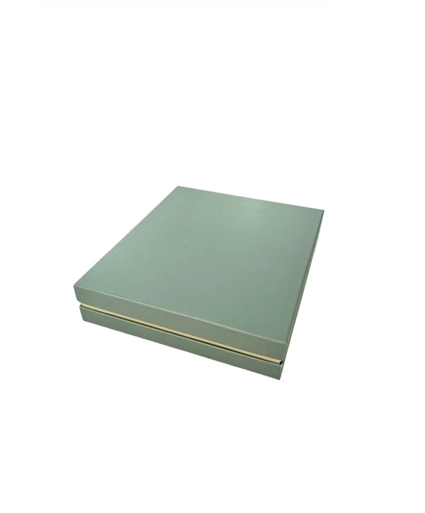 Büyük Set Kutusu Karton Yeşil (18x21 Cm) (içi Süngerli)