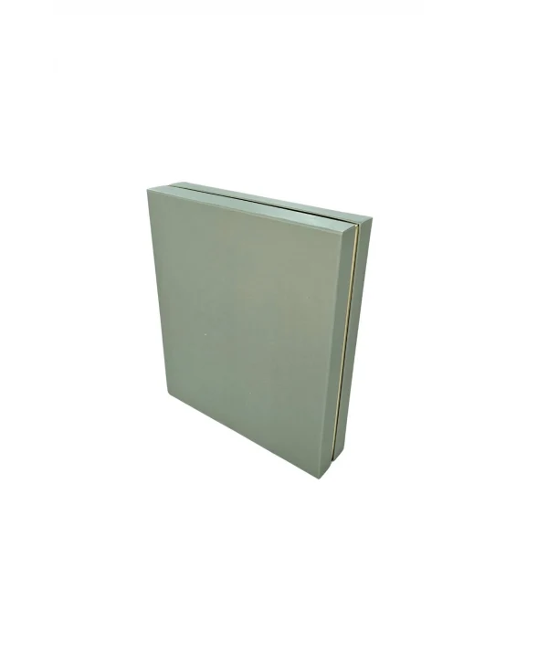 Büyük Set Kutusu Karton Yeşil (18x21 Cm) (içi Süngerli)