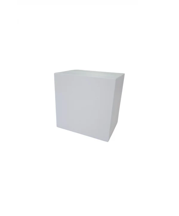 Cilt Bezi Menteşeli Aparatlı Saat Kutusu (Beyaz)