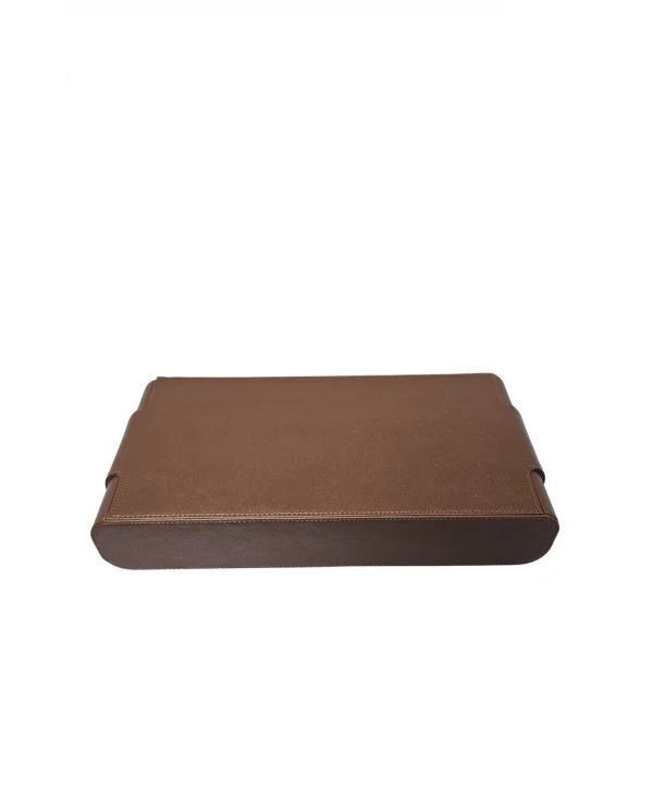 Deri 12 li Saat Çantası Yandan Çıtçıtlı (Taba)