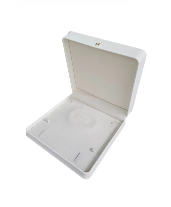 Deri Büyük Set (19X19 Cm) Kutusu Lüks (Beyaz)