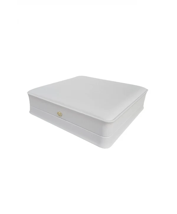 Deri Büyük Set (19X19 Cm) Kutusu Lüks (Beyaz)