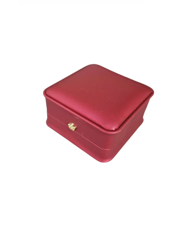 Deri Kelepçe & Bilezik Kutusu Lüks (Kırmızı)