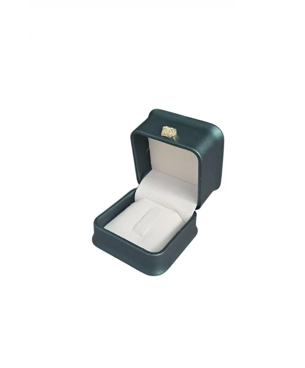 Deri Yüzük Kutusu Lüks (Yeşil)