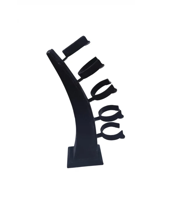 Dik 5 li Kelepçe & Bilezik Standı Süet Tekli (24 cm)