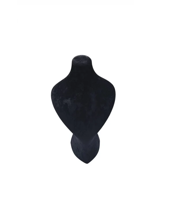 İnci Kolye & Gerdanlık Sergileme Mankeni Siyah Süet 34 Cm 3.boy