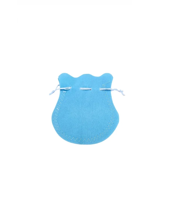 Kadife Kese Açık Mavi 100 Adet 11x14 Boy Takı, Altın Kesesi (ipli & Büzgülü)