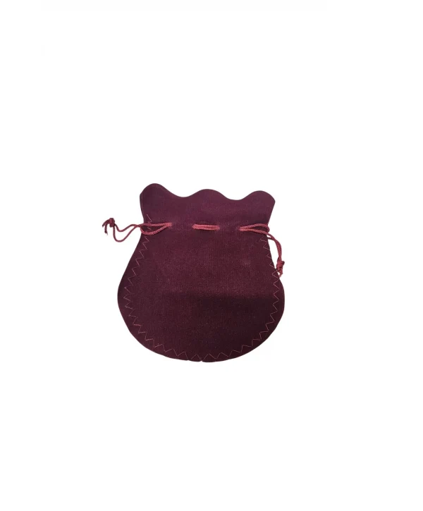 Kumaş Kese Bordo 50 Adet 11x14 Boy Takı, Altın Kesesi (ipli & Büzgülü)