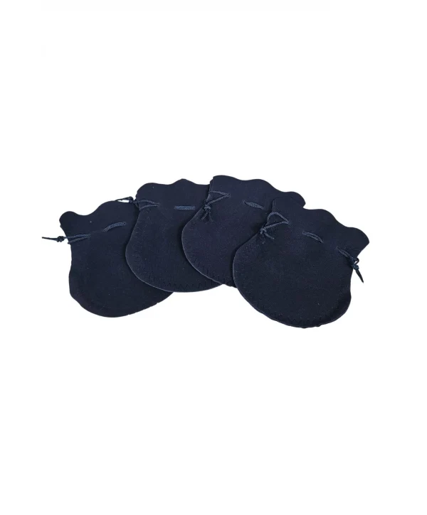 Kadife Kese Lacivert 100 Adet 11x14 Boy Takı, Altın Kesesi (ipli & Büzgülü)