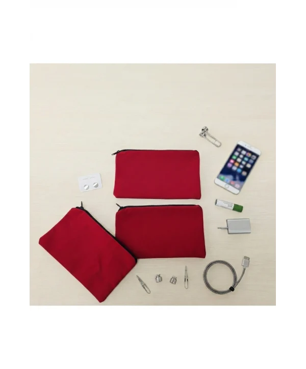 Kadife (SÜET)Cüzdan Kese Kırmızı 25 Adet 12x19 Boy Takı, Altın Kesesi (FERMUARLI)