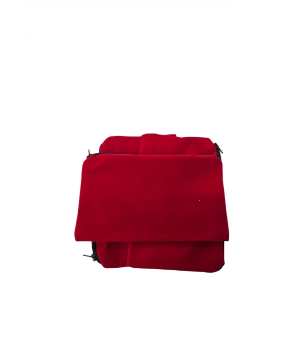 Kadife (SÜET)Cüzdan Kese Kırmızı 25 Adet 12x19 Boy Takı, Altın Kesesi (FERMUARLI)