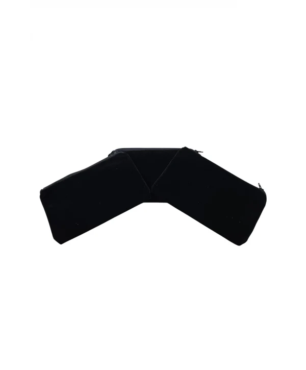 Kadife (SÜET)Cüzdan Kese Siyah 25 Adet 12x19 Boy Takı, Altın Kesesi (FERMUARLI)