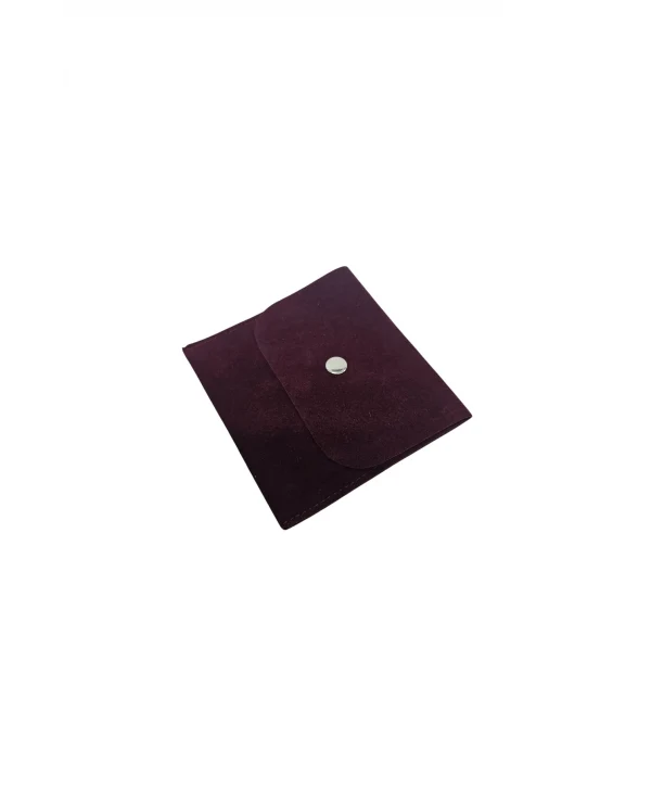Kadife (SÜET) Zarf Kese Bordo 10 Adet 10x10 cm Boy Takı, Altın Kesesi (ÇITÇITLI)