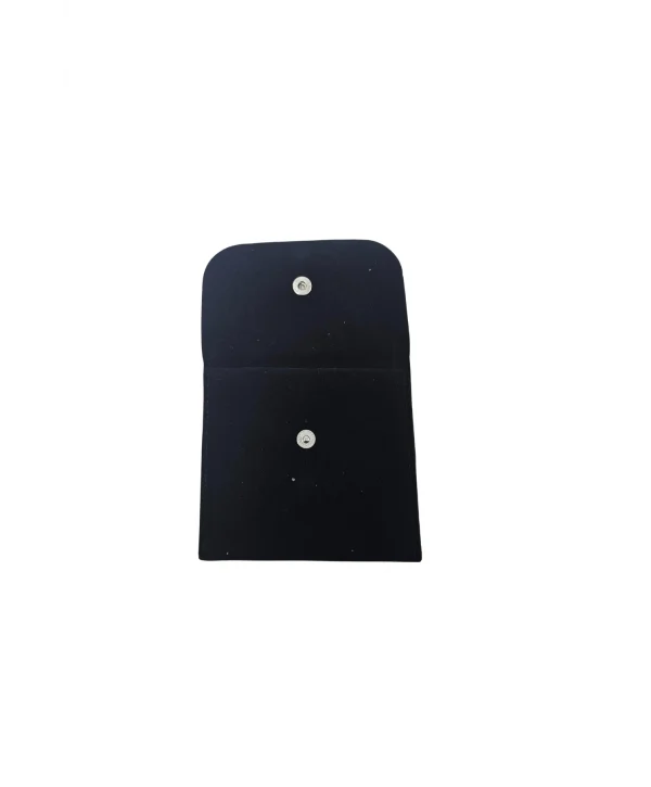 Kadife (SÜET) Zarf Kese Siyah 25 Adet 10x10 cm Boy Takı, Altın Kesesi (ÇITÇITLI)