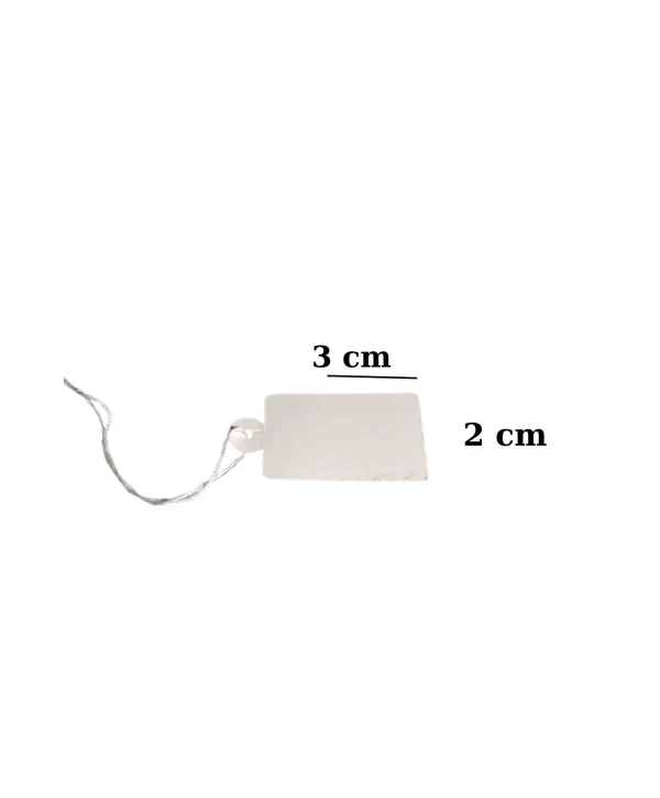 Karton ipli Beyaz Fiyat Etiketi 80 li Mega (2 x 3 cm )
