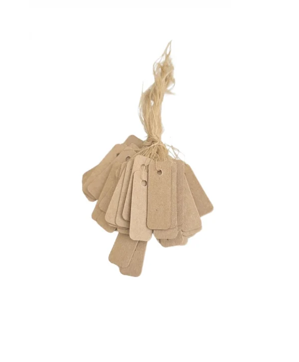 Karton Ipli Kraft Fiyat Etiketi 80 Li Uzun Boy (1 x 3 Cm )