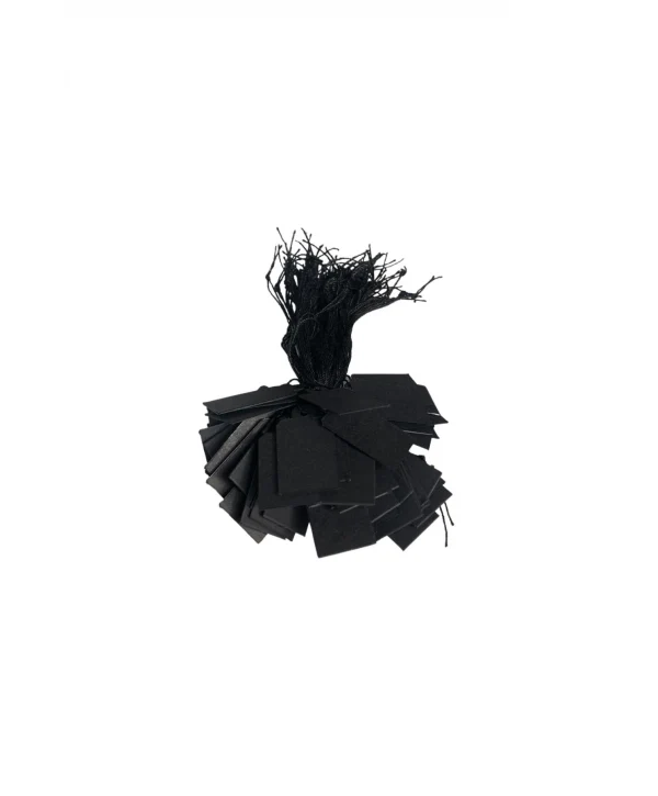 Karton ipli Siyah Fiyat Etiketi 80 li Midi (1,5 x 2 cm )