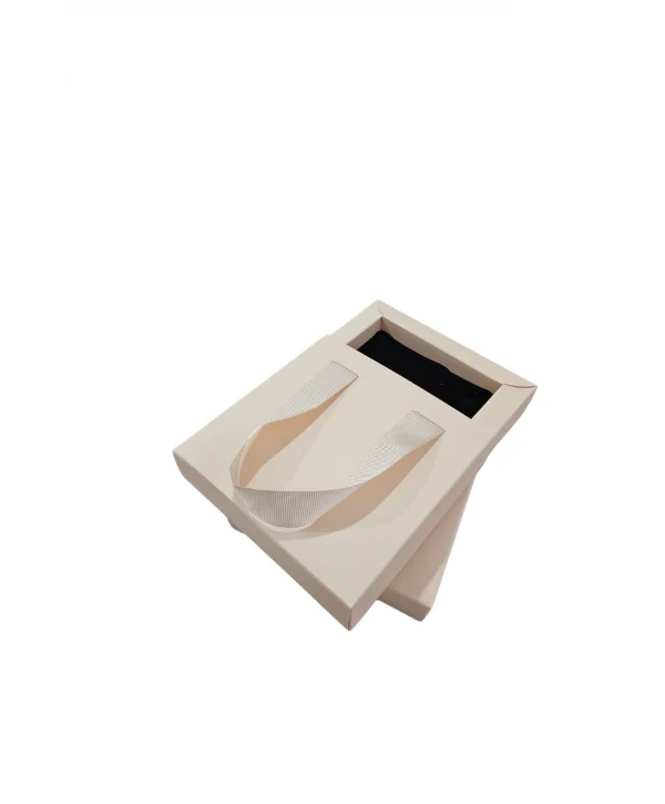 Krem 6 Adet Çekmeceli ve Çantalı Karton Kolye&Mini set Kutusu (12x12 cm )