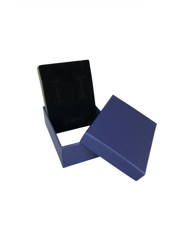 Lacivert Sert Kolye& Mini Set Kutusu  24 Lü Paket( İçi Süngerli )