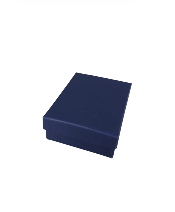 Lacivert Sert Kolye& Mini Set Kutusu  24 Lü Paket( İçi Süngerli )