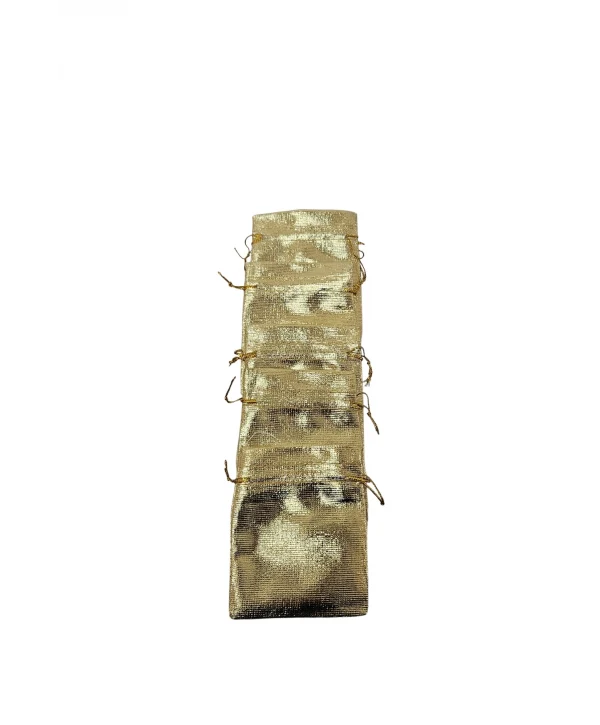 Lame 25 Adet 7X9 cm Boy Takı, Altın ve Hediye Kesesi(Altın)