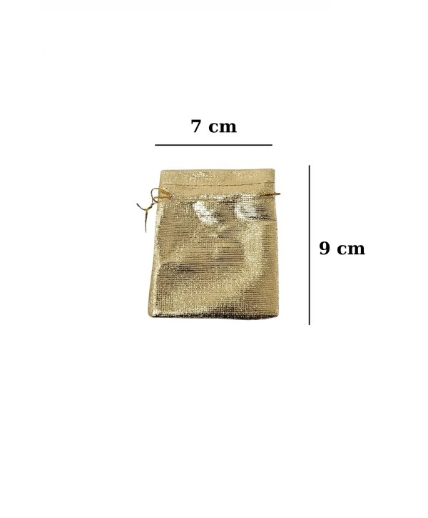 Lame 50 Adet 7X9 cm Boy Takı, Altın ve Hediye Kesesi (Altın)