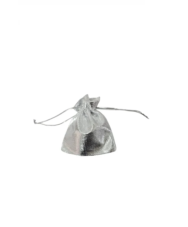 Lame 50 Adet 7X9 cm Boy Takı, Altın ve Hediye Kesesi (Gümüş)
