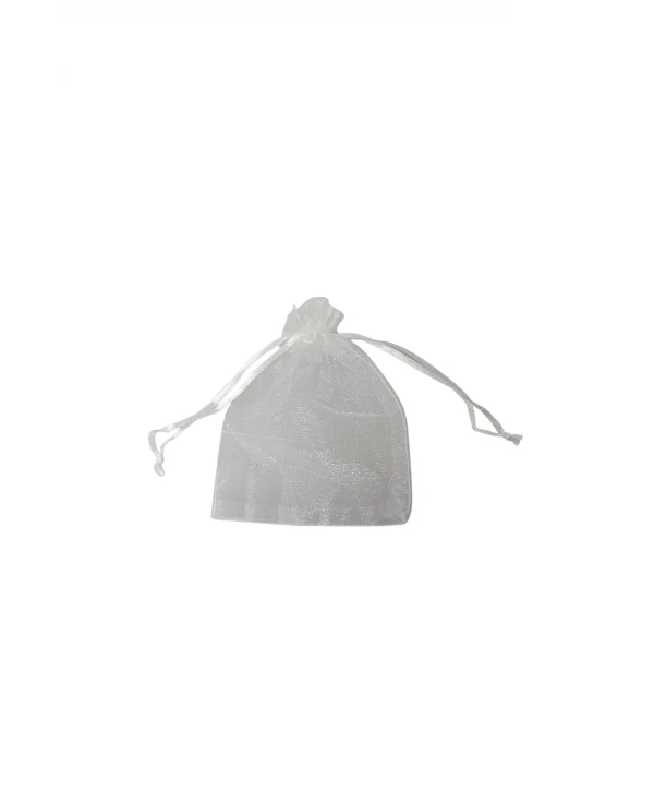 Organize tül Beyaz 25 Adet 9x12 cm Boy Takı, Altın ve Hediye Kesesi