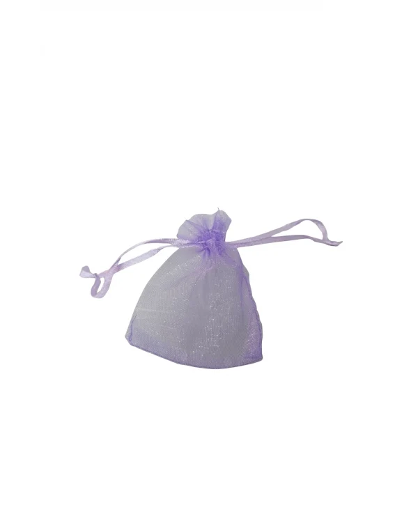 Organize tül Lila 50 Adet 7x9 cm Boy Takı, Altın ve Hediye Kesesi