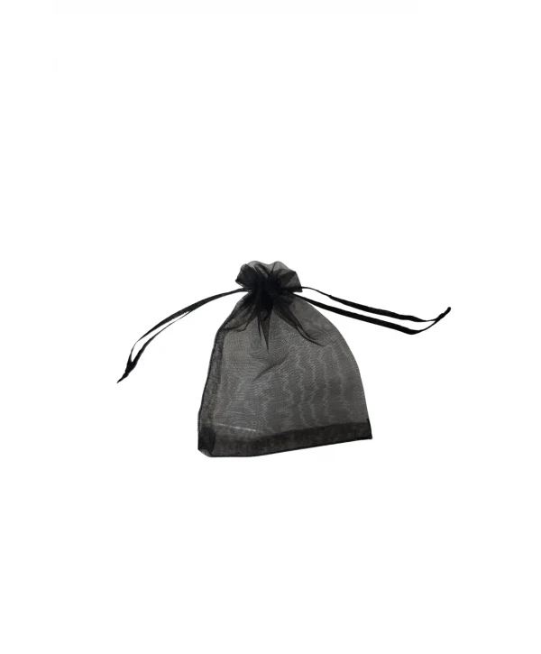 Organize tül Siyah 50 Adet 9x12 cm Boy Takı, Altın ve Hediye Kesesi