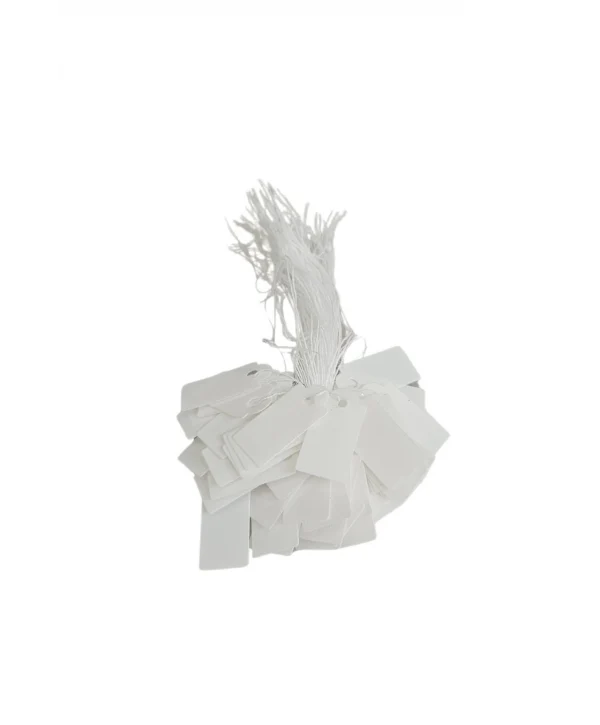 Plastik Ipli Beyaz Fiyat Etiketi 80 Li Mini Boy (1X 2 Cm )