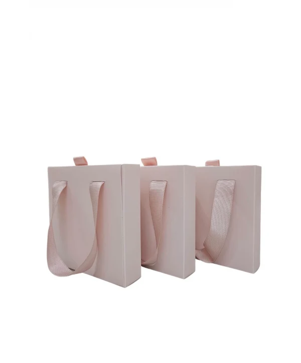 Pudra 12 Adet Çekmeceli ve Çantalı Karton Kolye&Mini set Kutusu (12x12 cm )