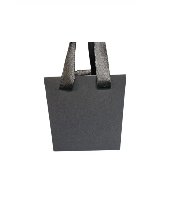 Siyah 1 Adet Çekmeceli Ve Çantalı Karton Kolye&mini Set Kutusu (12x12 Cm )