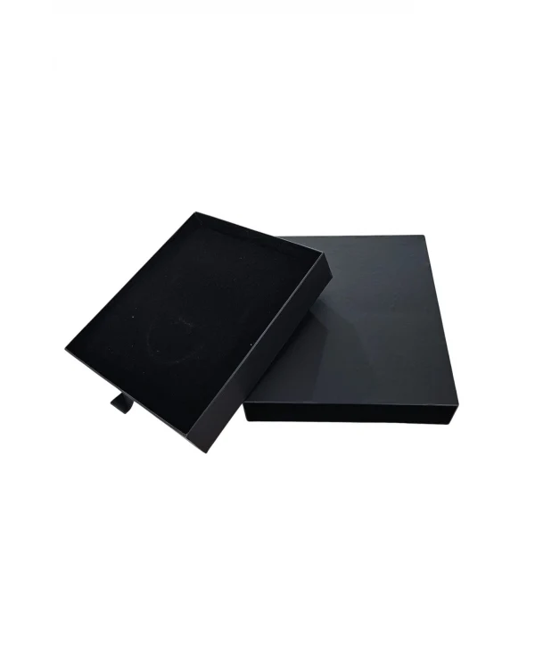 Siyah Çekmeceli Mega Kolye&set Karton Kutusu (20x22 cm) (içi Süngerli)