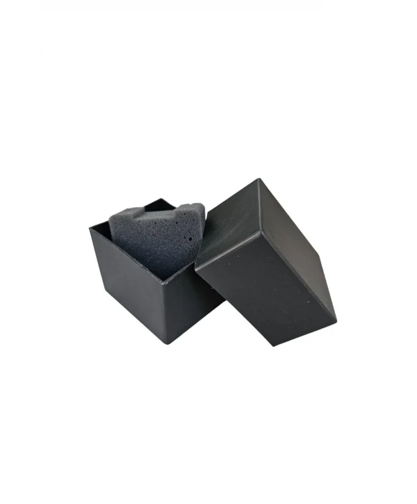 Siyah Sert (KARE) Plastik Saat Kutusu 6 Li Paket ( Içi Süngerli )