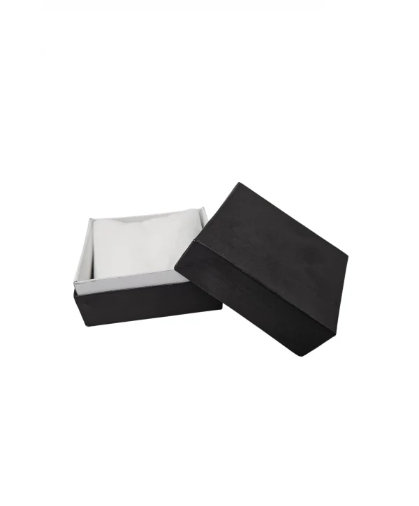 Siyah Sert Karton Saat & Kelepçe ve Bileklik Kutusu 6 li paket ( içi Yastıklı)