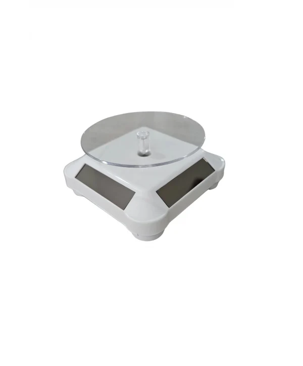 Solar 360 Derece Döner Ürün Stand Beyaz