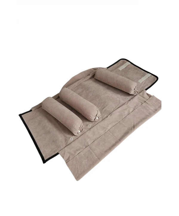 Üçlü Çıkmalı Bilezik & Kelepçe Ve Saat Seyahat Rulosu Düzenleyicisi Ve Çantası (Bakır)